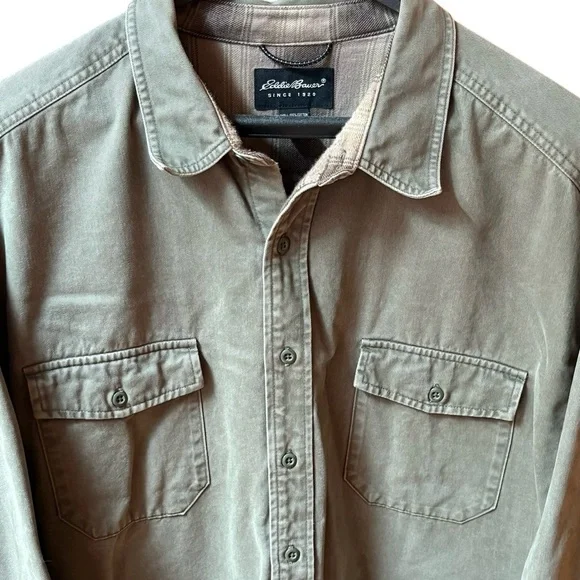 Vintage Eddie Bauer Men's Field Tested Expedition Ready Brush Popper Shirt 3XL - Picture 2 of 16